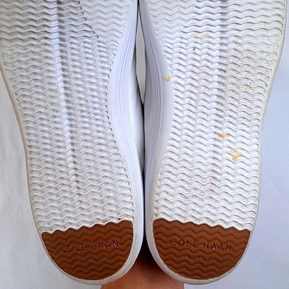 Cole Haan Grand Crosscourt Sneaker Womens 11 White Leather Low Casual Minimalist - Picture 8 of 10